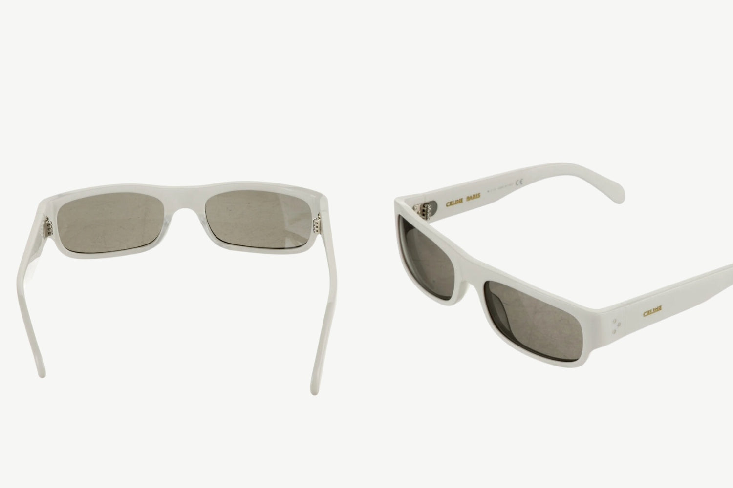 Celine Square Tinted Sunglasses - White