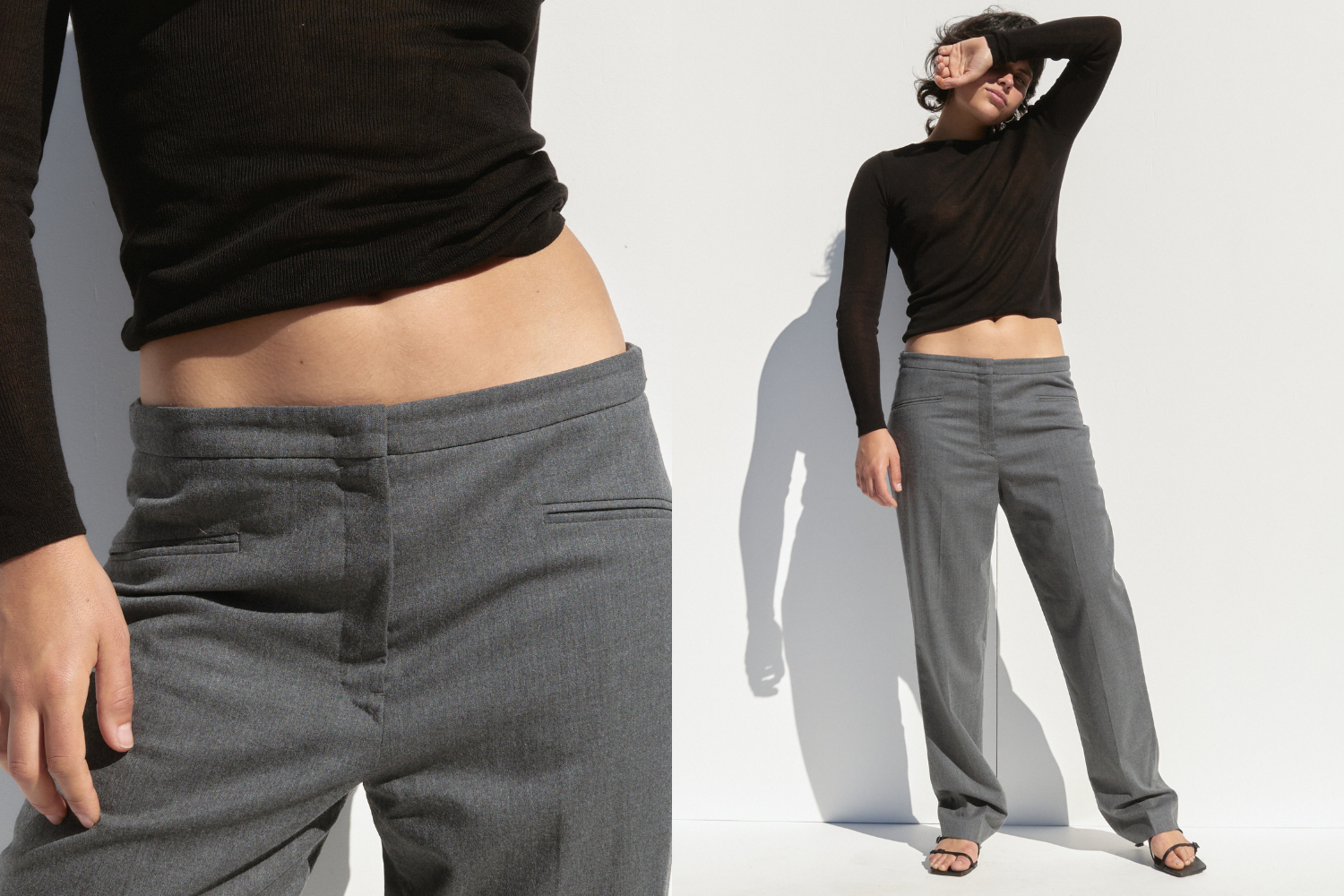 Jil Sander Wool Pants — Dark Grey