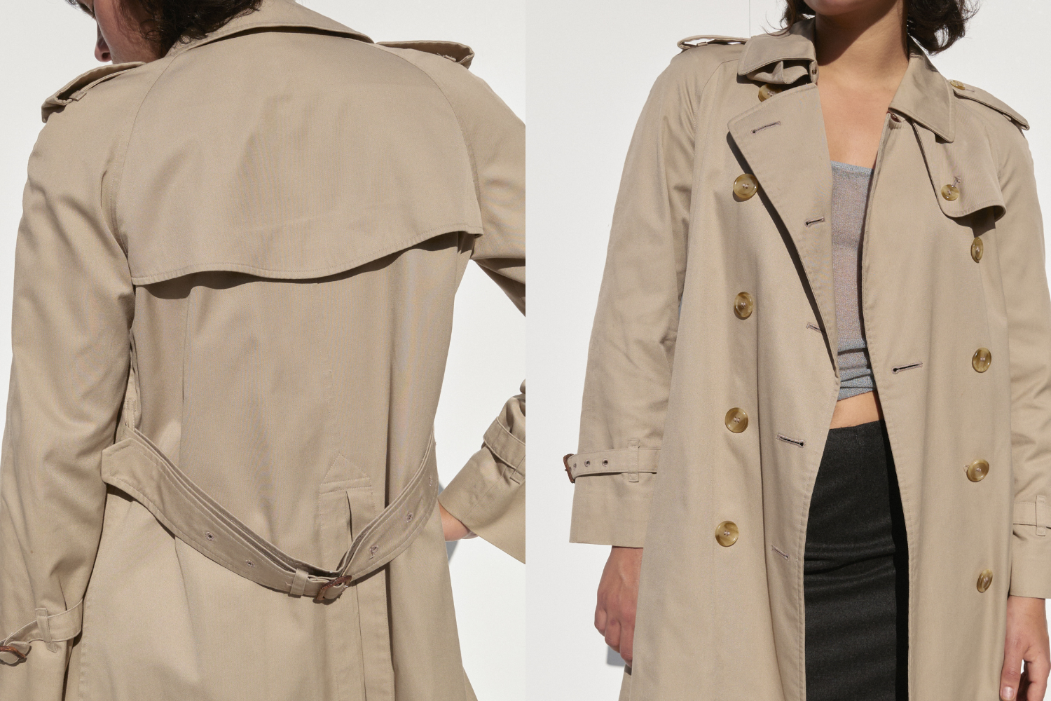 Burberry Trench Coat — Beige
