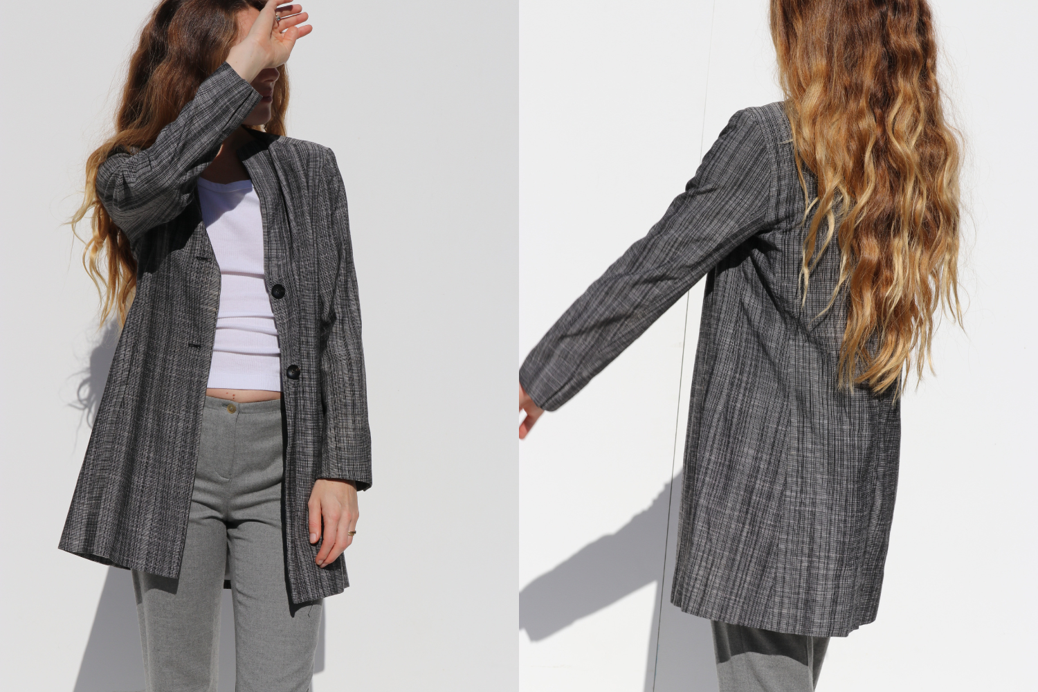 Jil Sander Textured Blazer — Grey