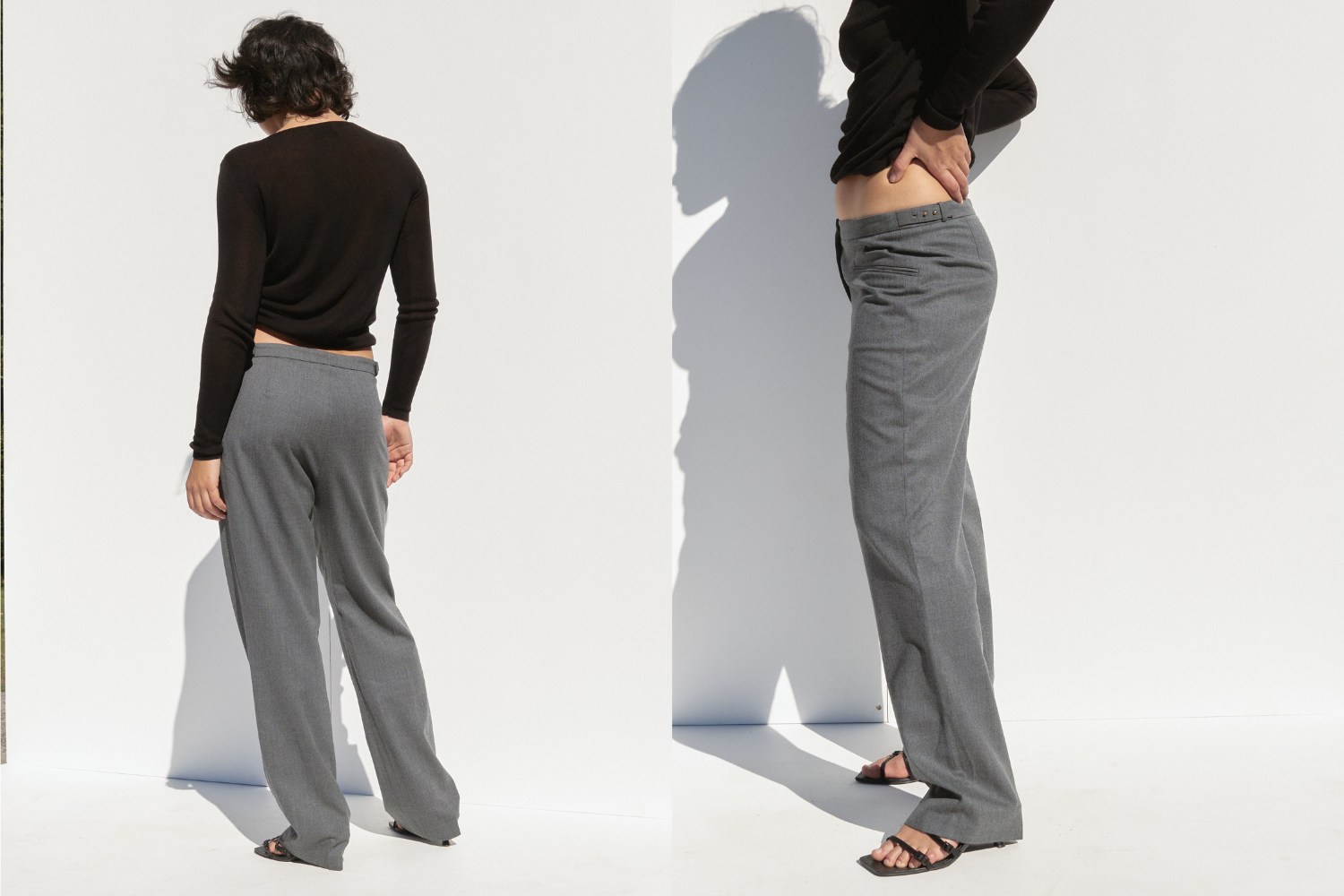 Jil Sander Wool Pants — Dark Grey