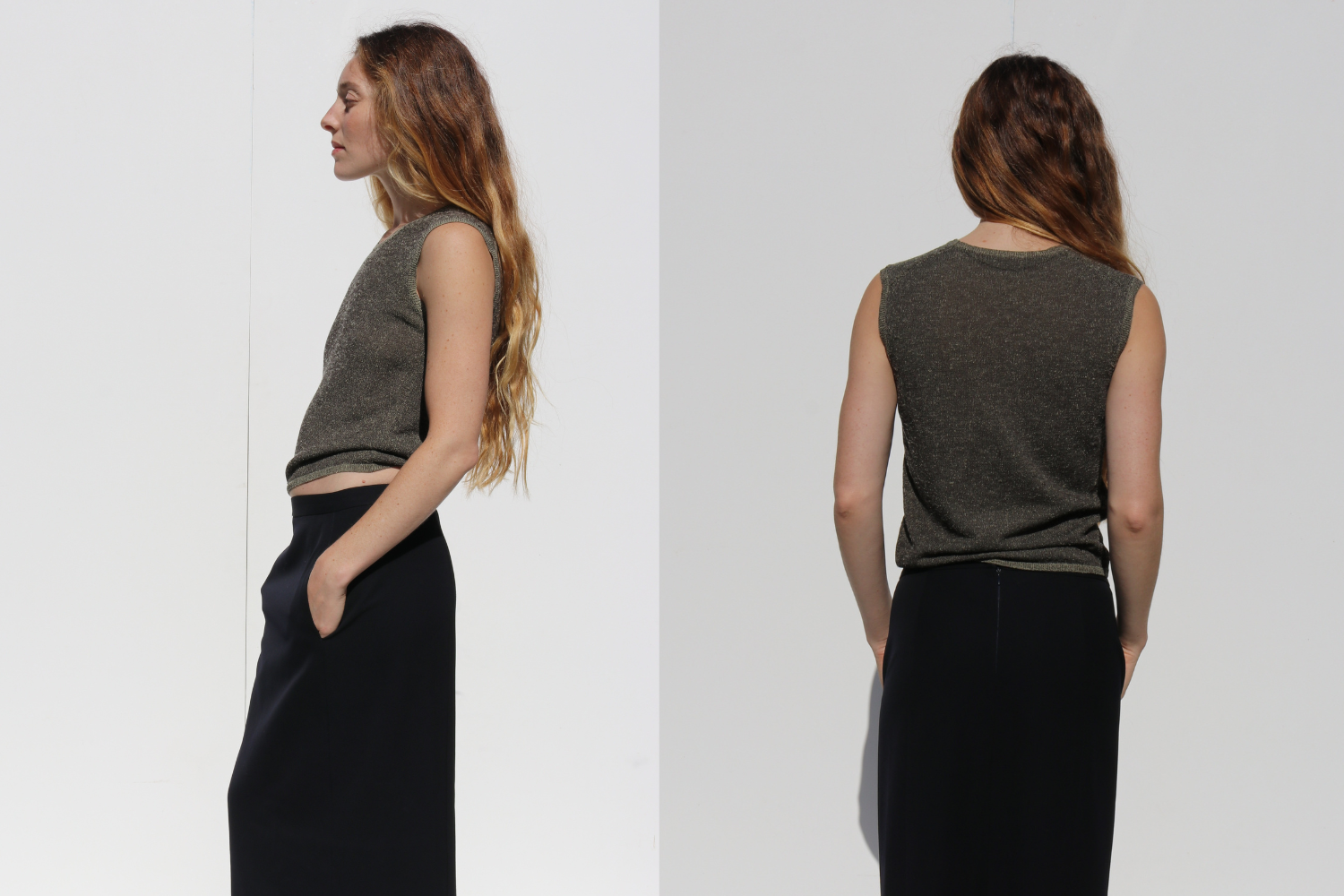 Calvin Klein Crew Neck Sweater — Khaki