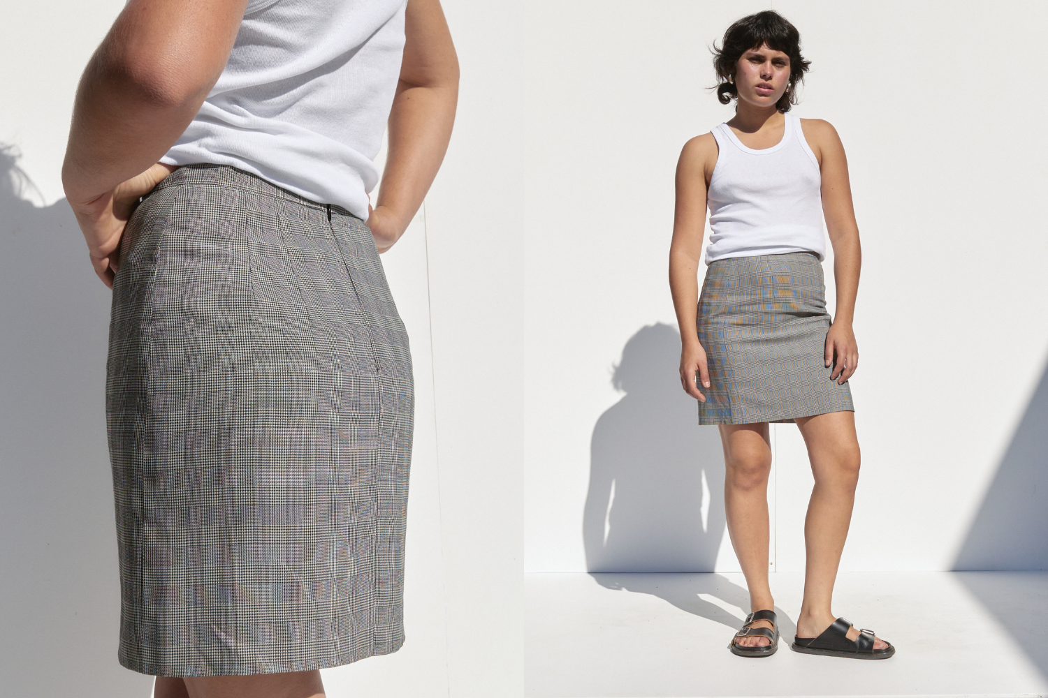 Jil Sander Mini Skirt — Plaid