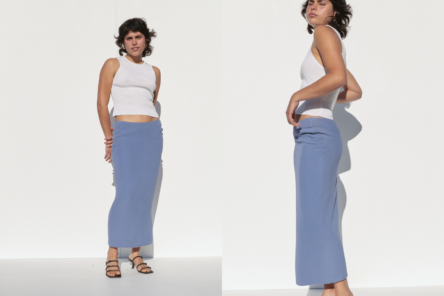 Giorgio Armani Midi Skirt — Blue