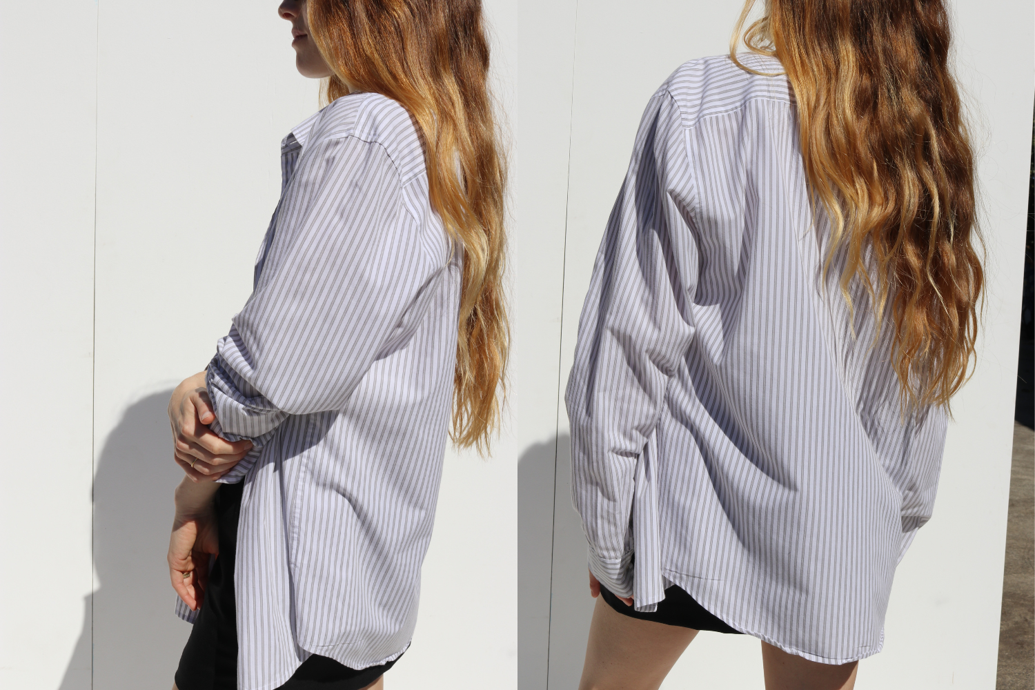 Calvin Klein Stripe Shirt — Grey