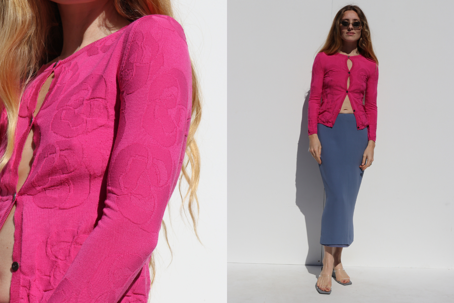 Jil Sander Rose Cardi — Pink