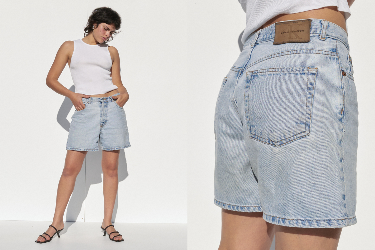 Calvin Klein Denim Shorts — Blue