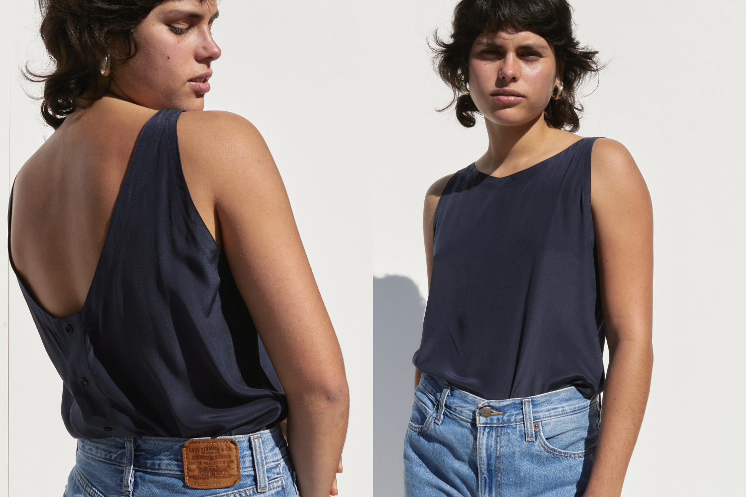 Versace Singlet — Navy