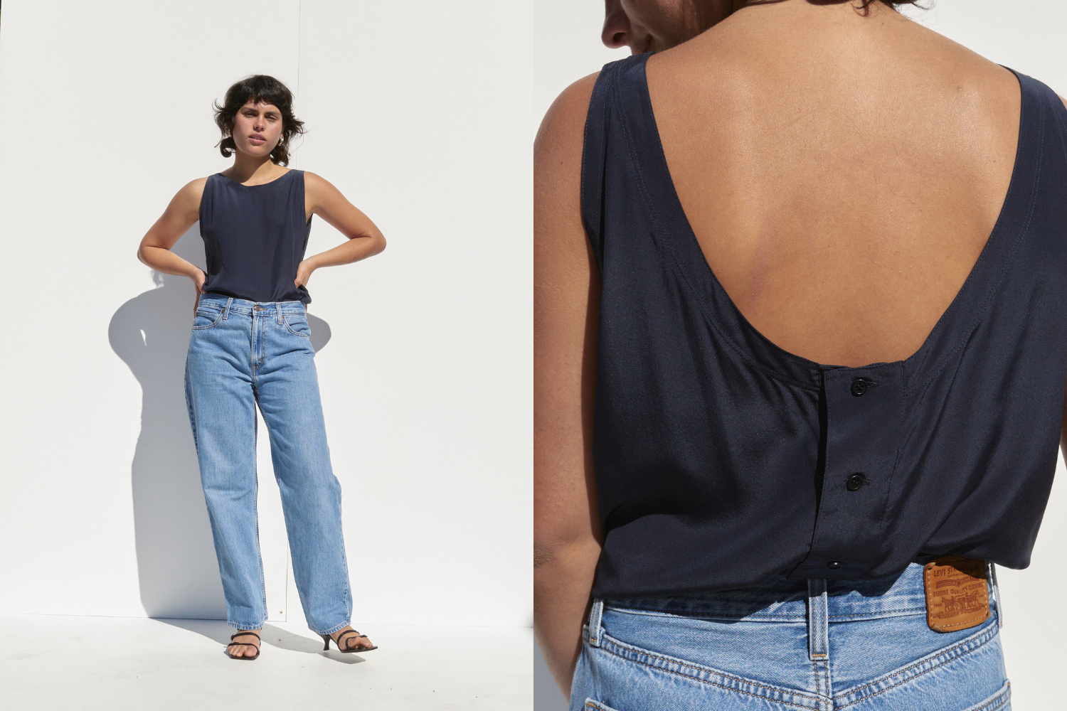 Versace Singlet — Navy