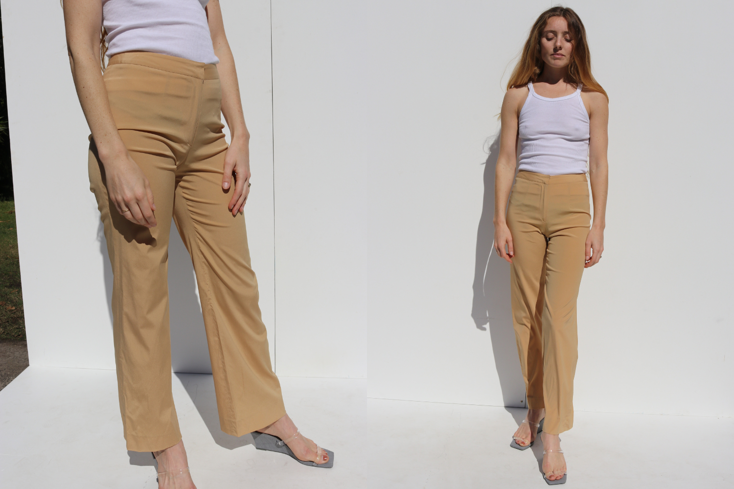 Marni Silk Pants — Tangerine