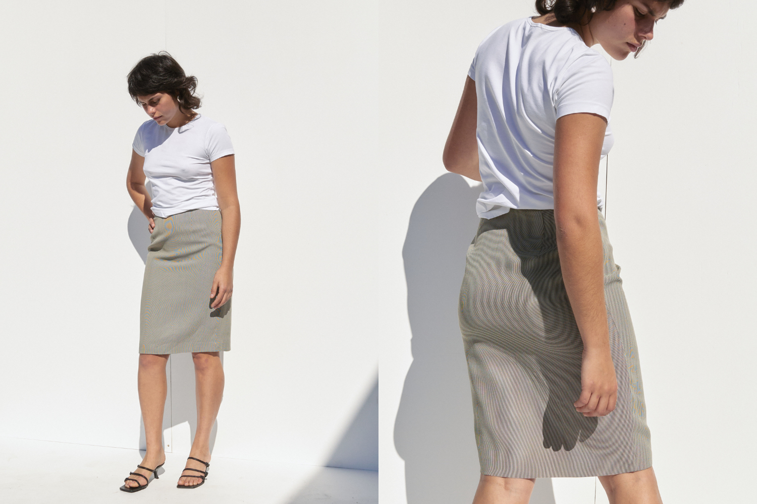 Giorgio Armani Pencil Skirt — Houndstooth