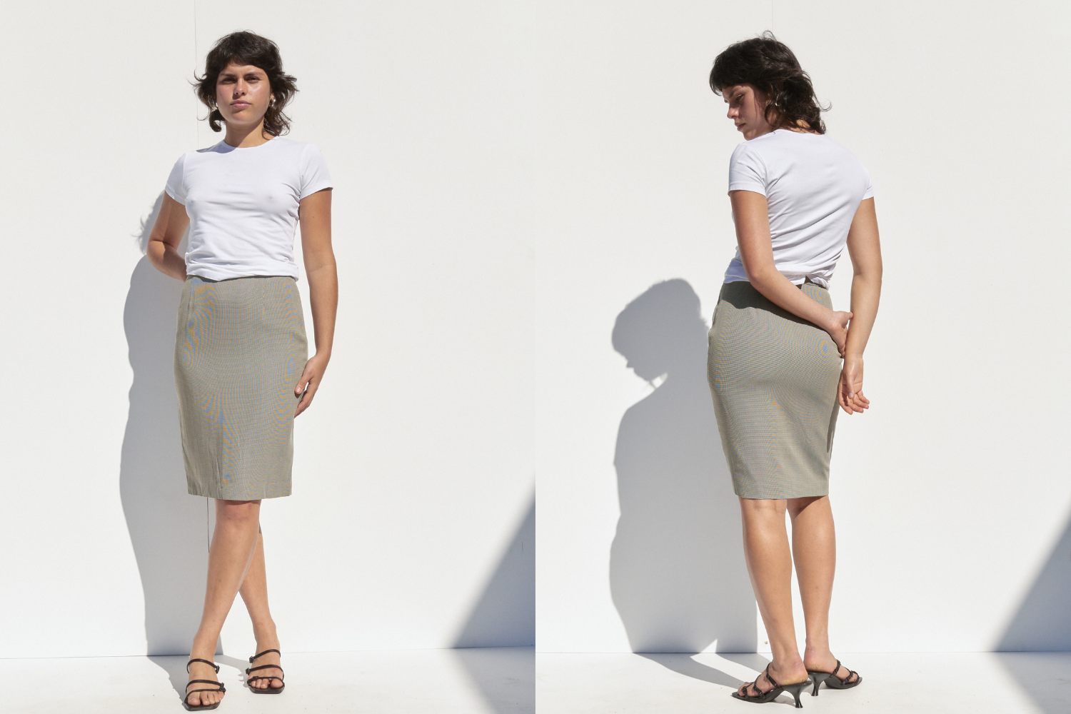 Giorgio Armani Pencil Skirt — Houndstooth