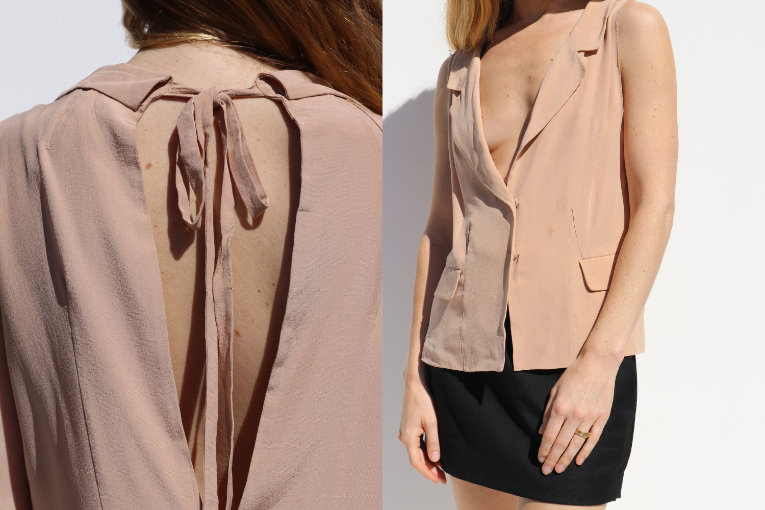Marni Silk Top — Neutral