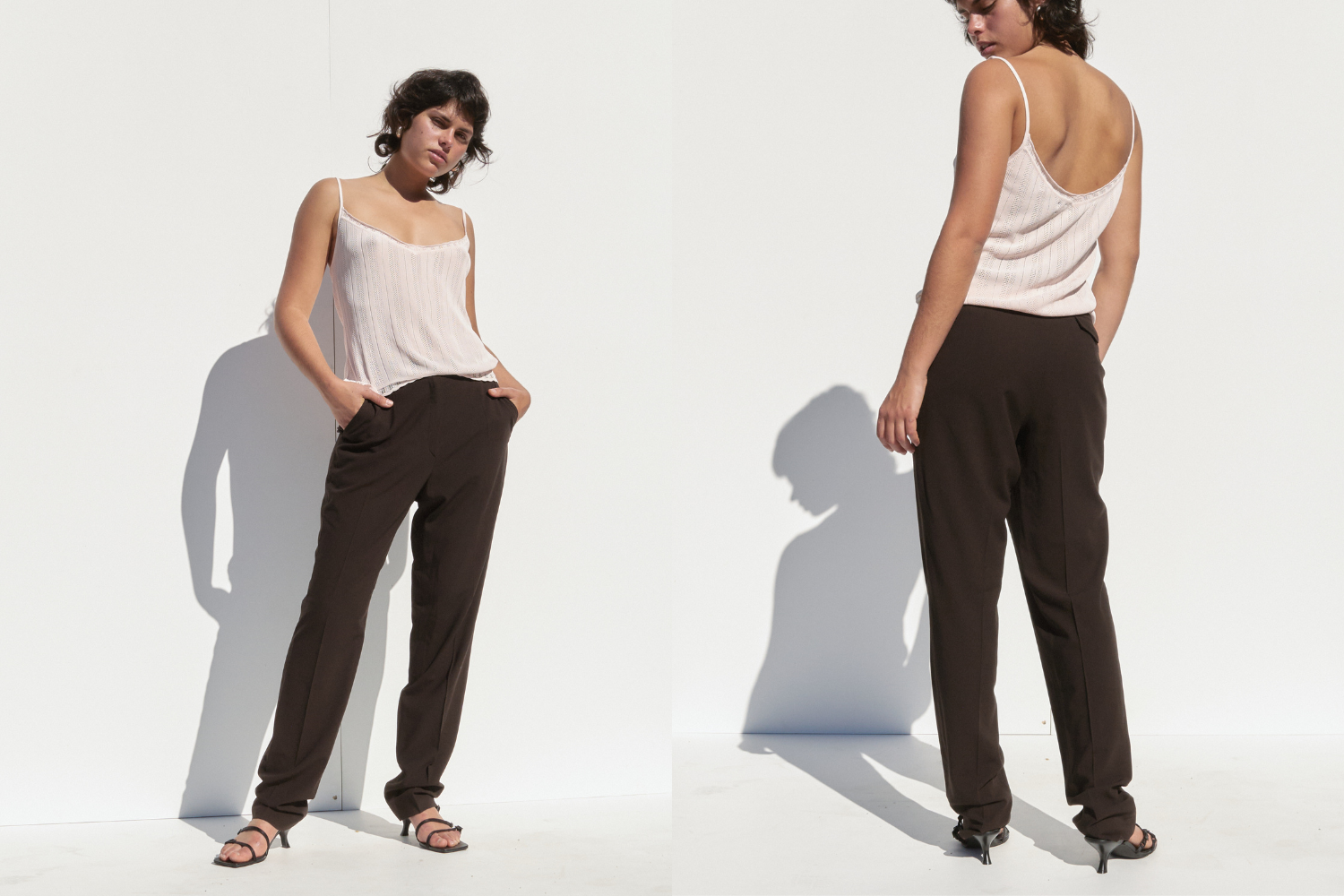 Jil Sander Straight Leg Pants — Brown