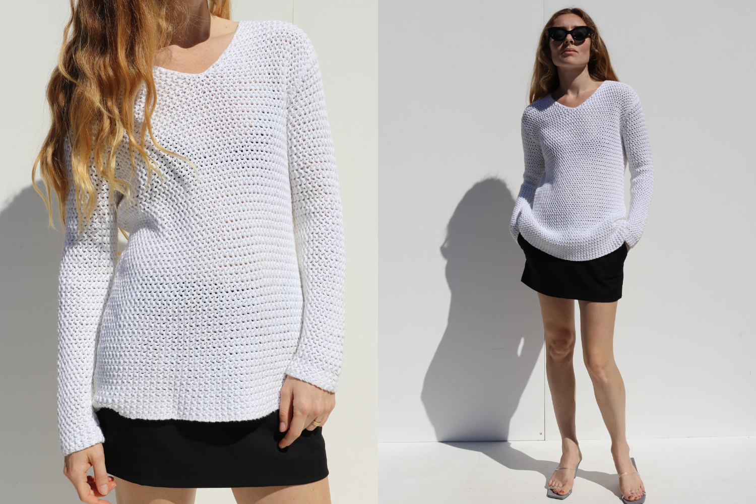 Calvin Klein Cotton Knit Jumper — White
