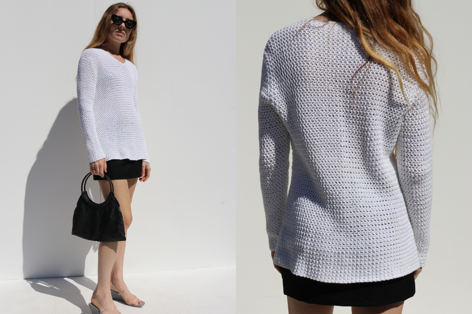Calvin Klein Cotton Knit Jumper — White