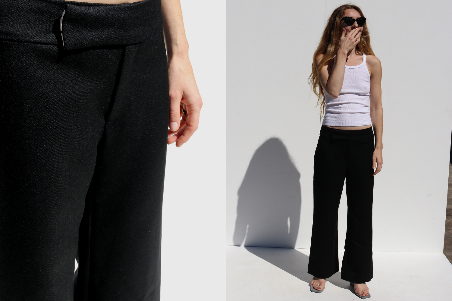 Marni Wide Leg Trousers — Black