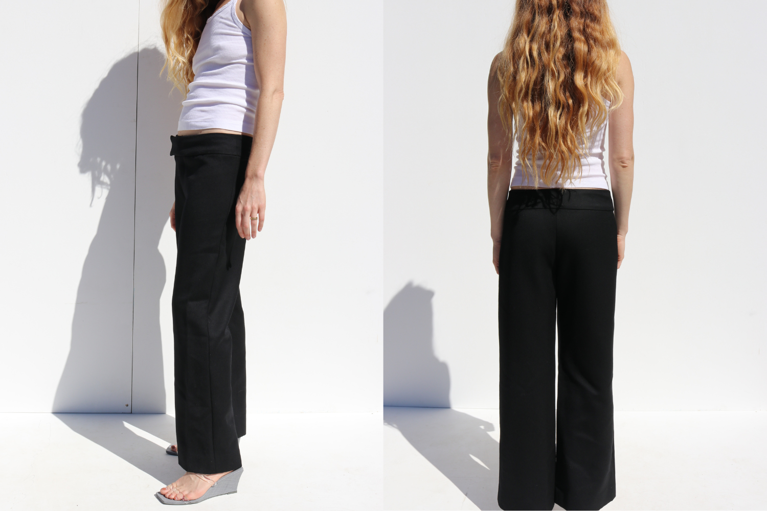 Marni Wide Leg Trousers — Black