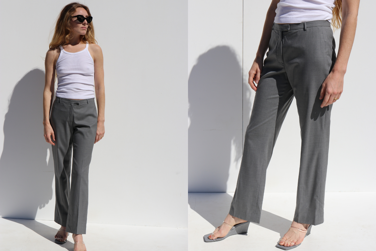 Jil Sander Straight Leg Pants — Grey