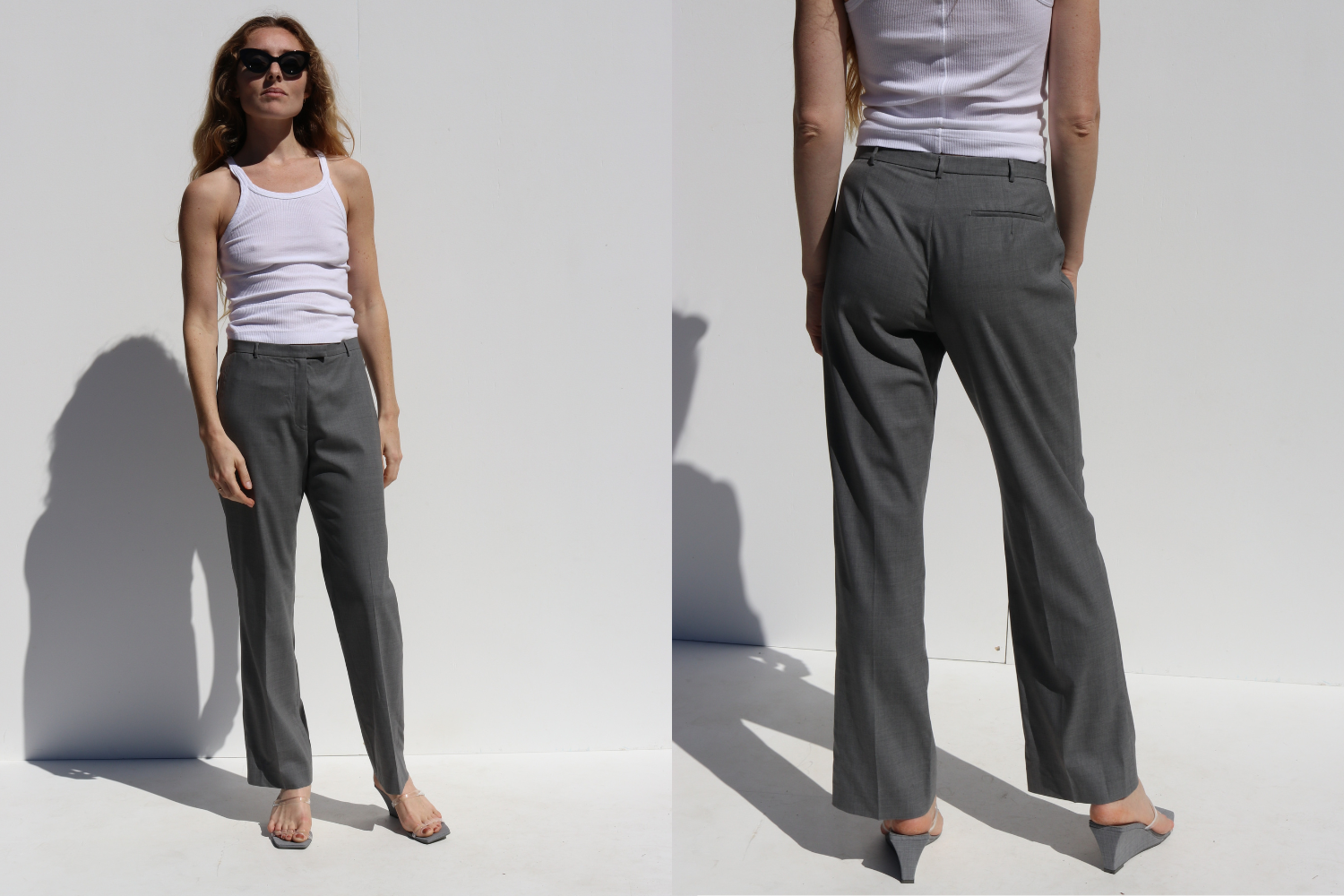 Jil Sander Straight Leg Pants — Grey