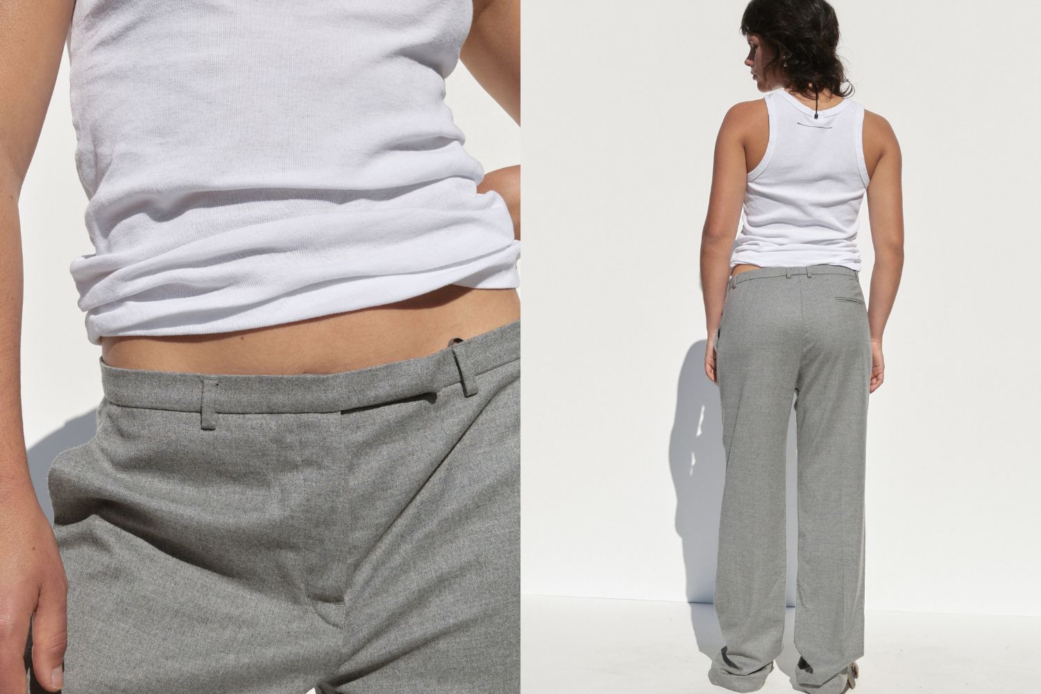 Jil Sander Wool Pants — Grey