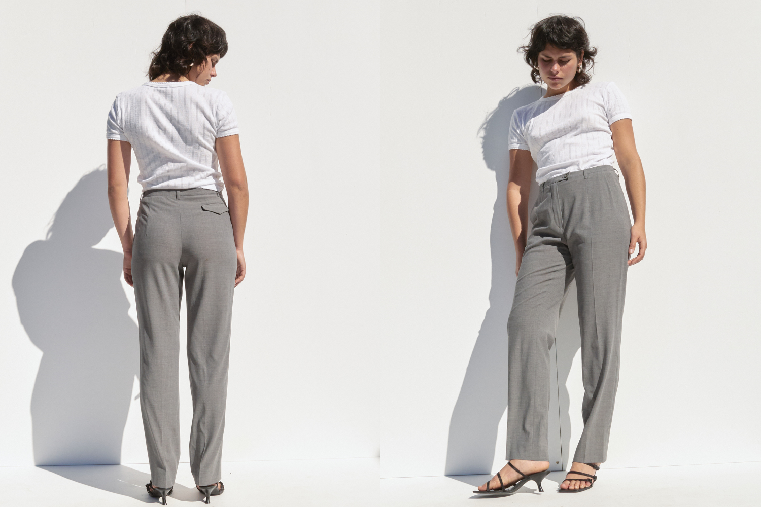 Jil Sander Straight Leg Pants — Grey