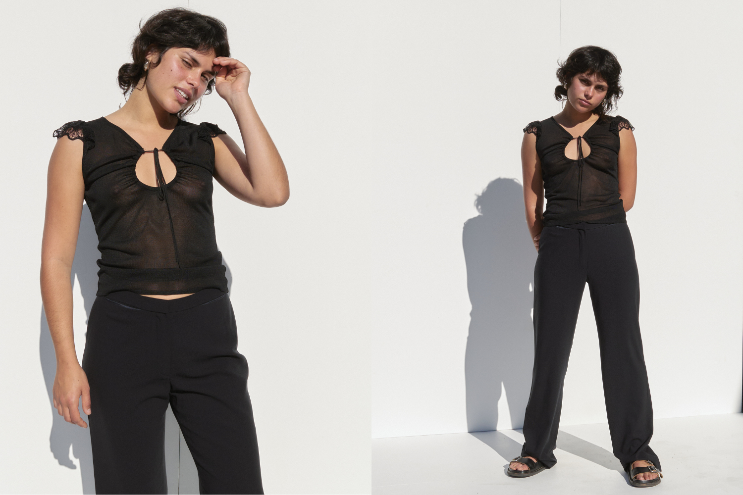 Jil Sander Straight Leg Pants — Black