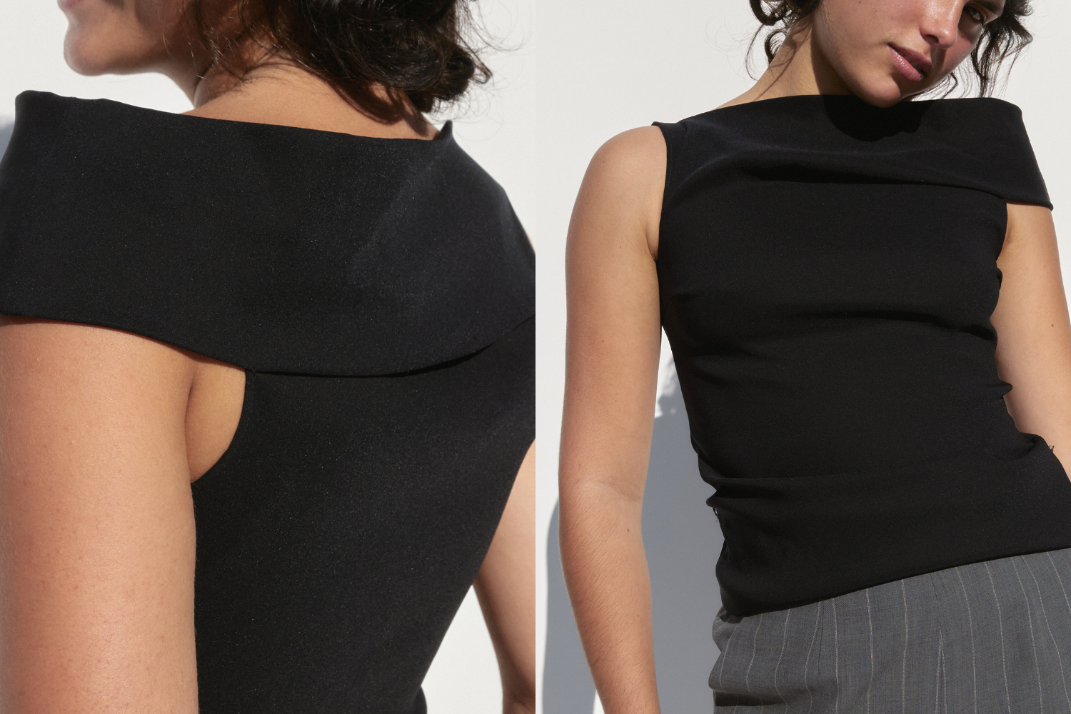 Calvin Klein Bateau Top — Black