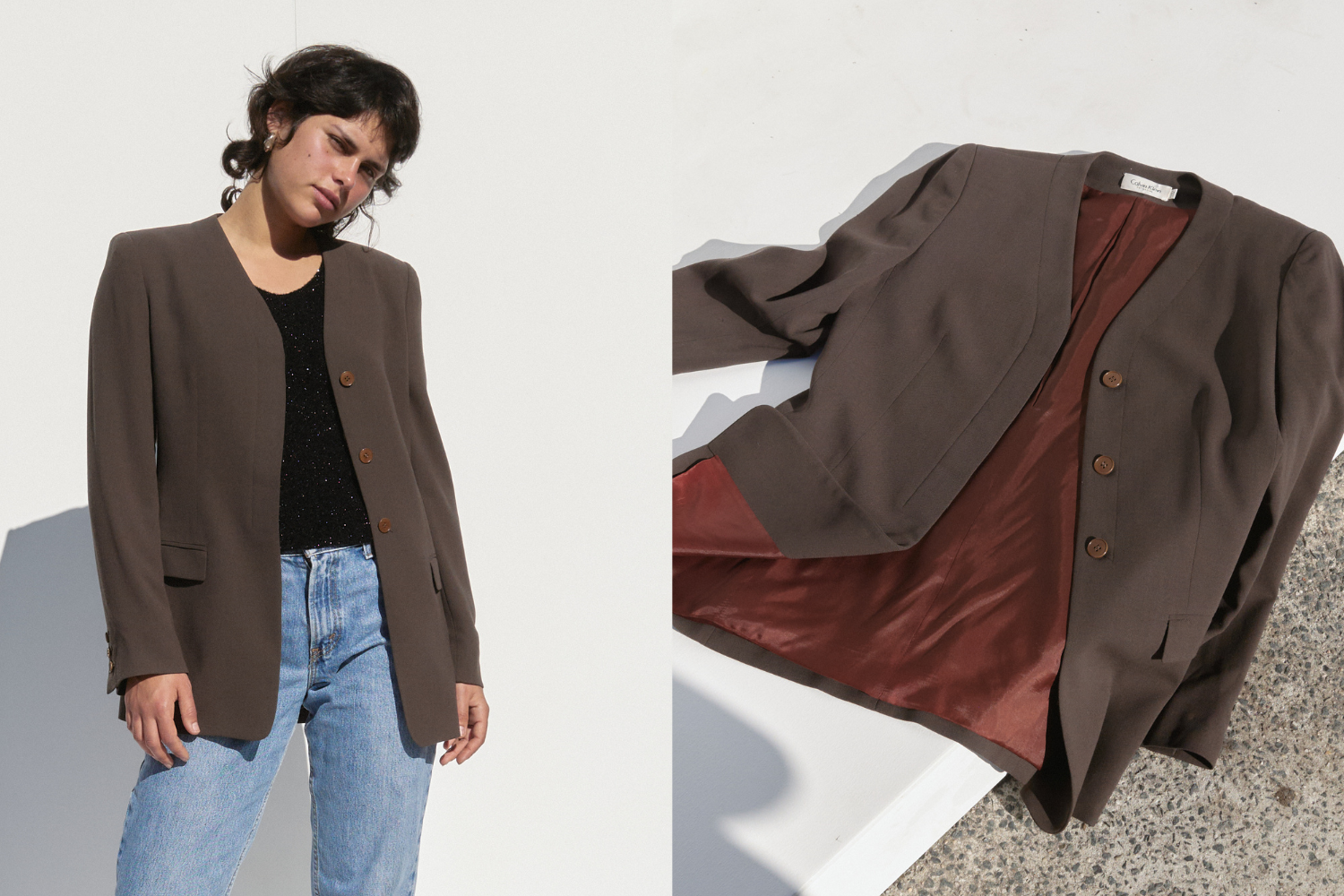 Calvin Klein Blazer — Brown